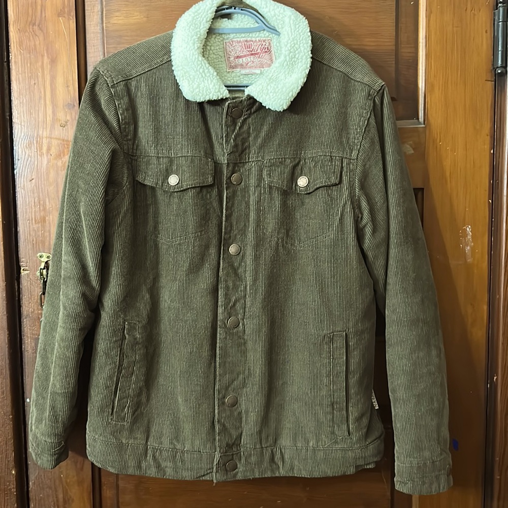 Brown Denim and Wool Coat by Brooklyn Cloth